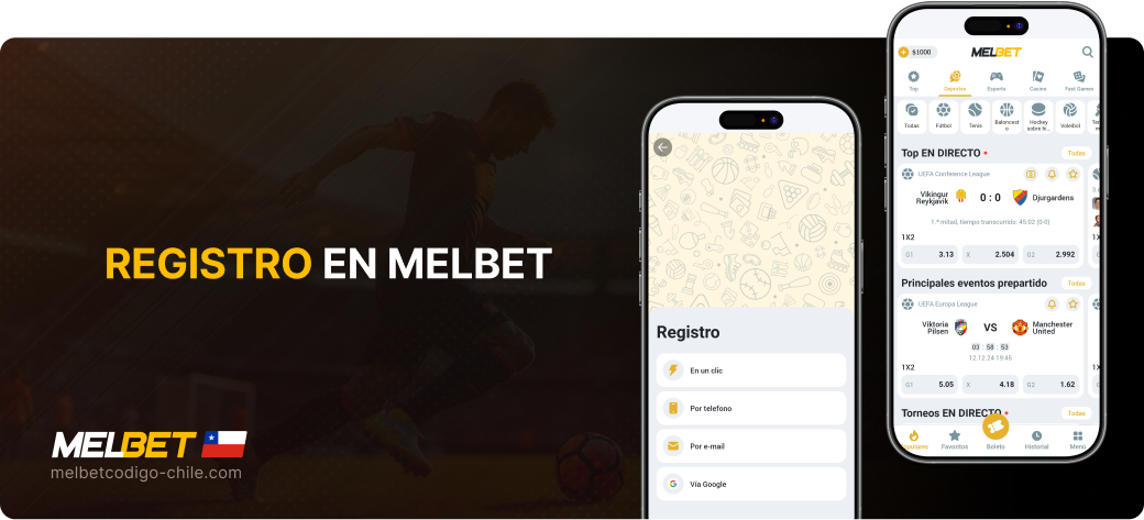 Registro en MelBet - Melbet Codigo Chile